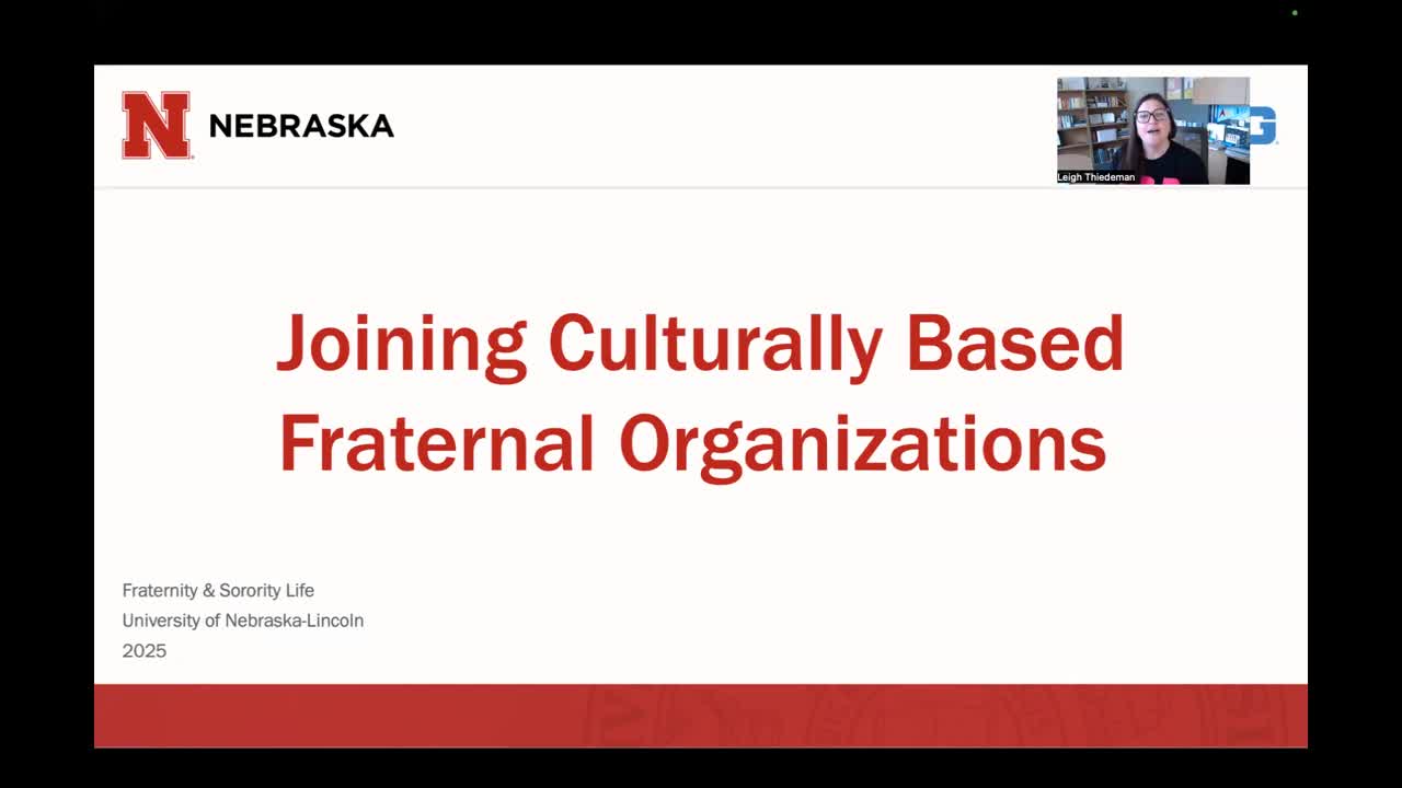 Joining a Culturally Based Greek Organization NSE Presentation