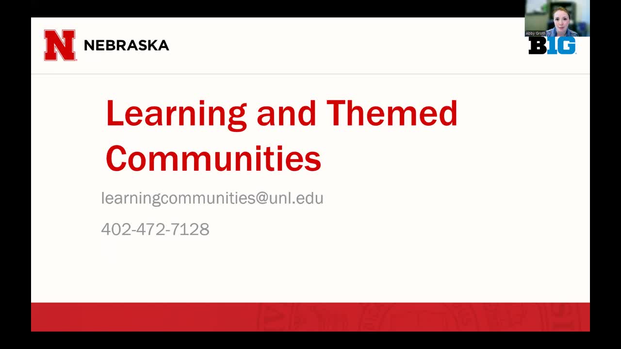 Learning and Themed Communities NSE Presentation