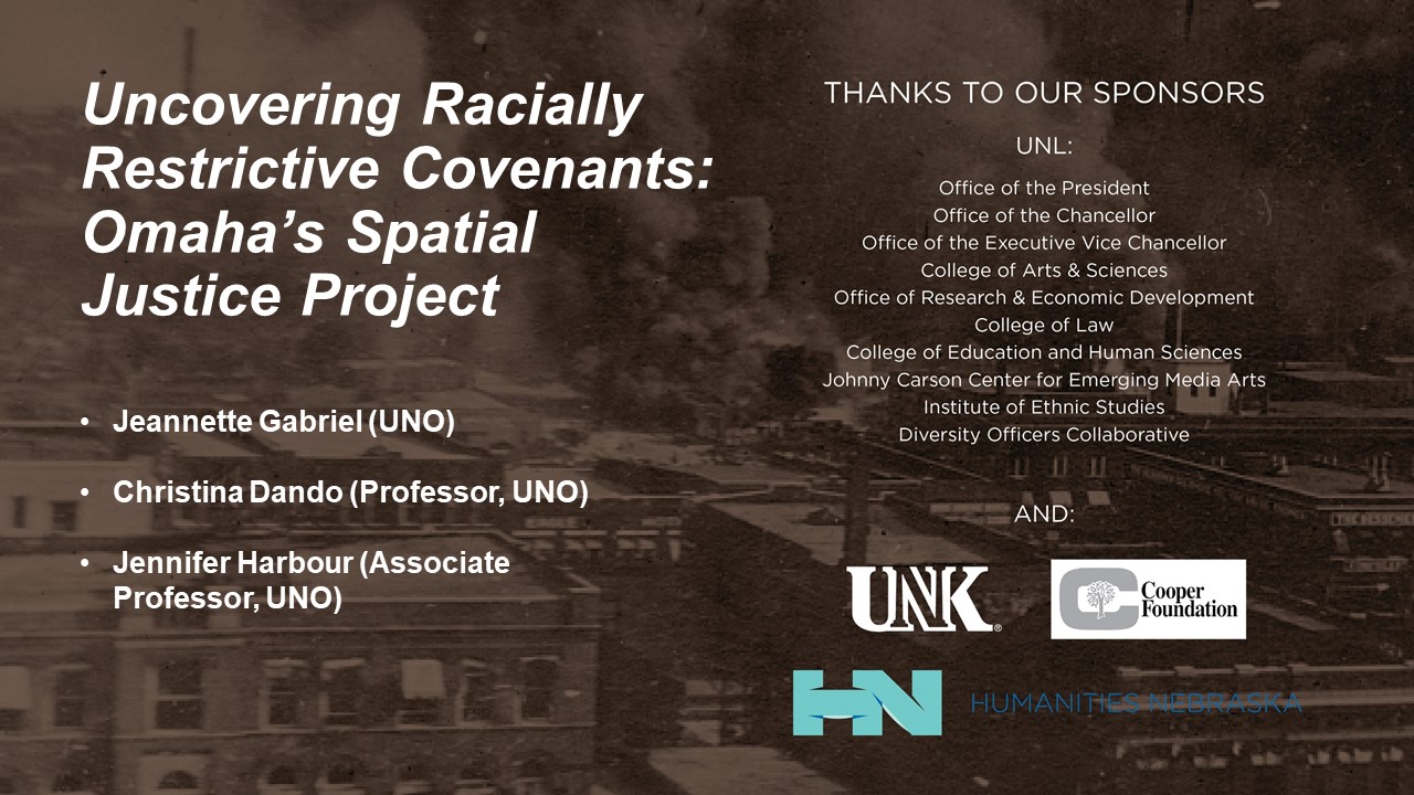 Uncovering Racially Restrictive Covenants: Omaha’s Spatial Justice Project