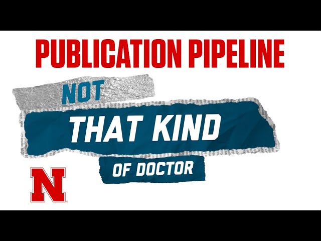 Not That Kind of Doctor - Publication Pipeline