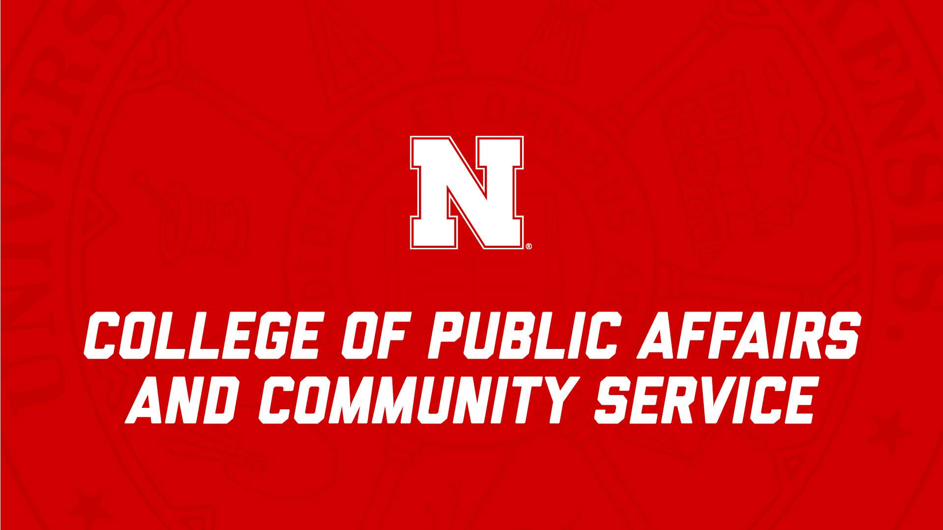 College of Public Affairs and Community Service NSE Presentation