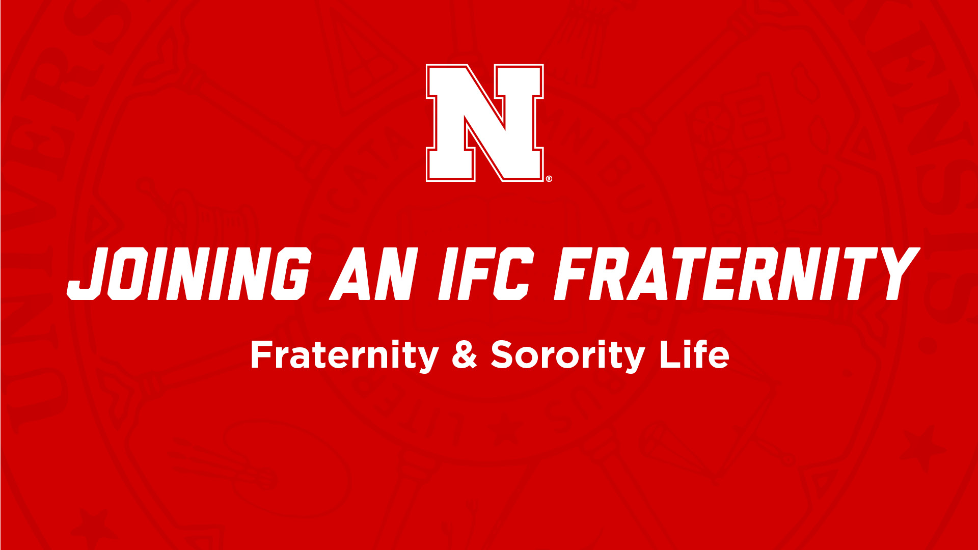 Joining an IFC Fraternity NSE Presentation
