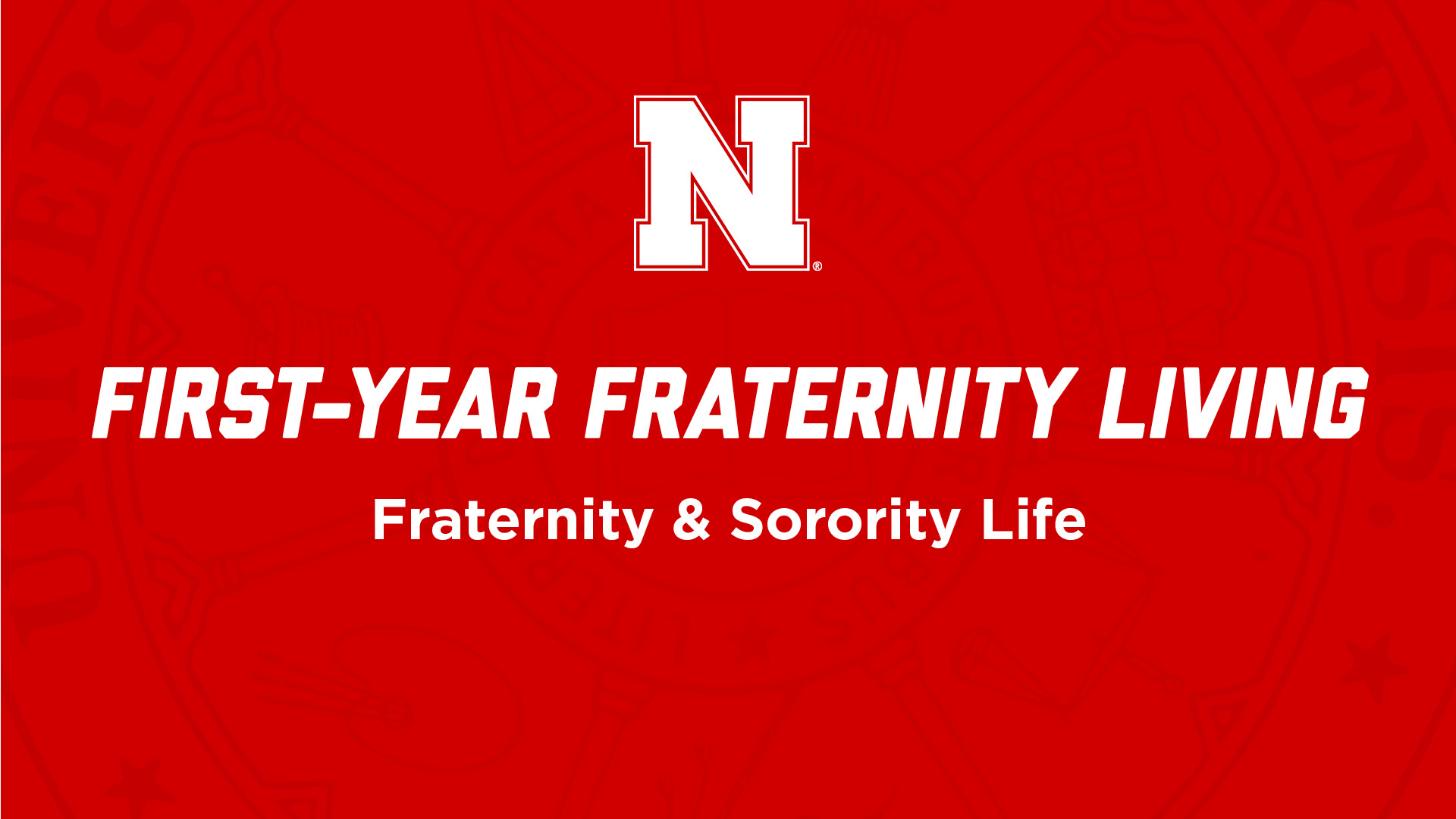 First-year Fraternity Living NSE Presentation