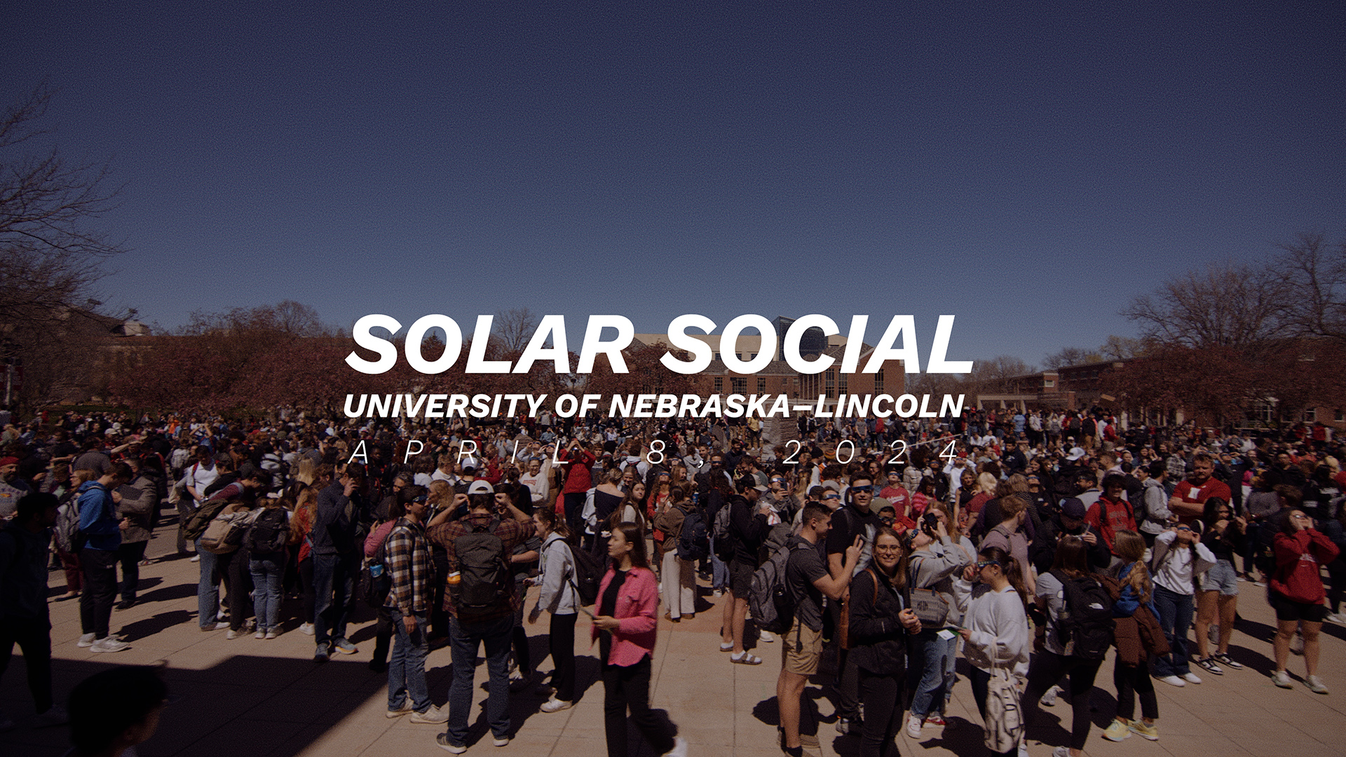Solar Social: Huskers Celebrate the 2024 Eclipse