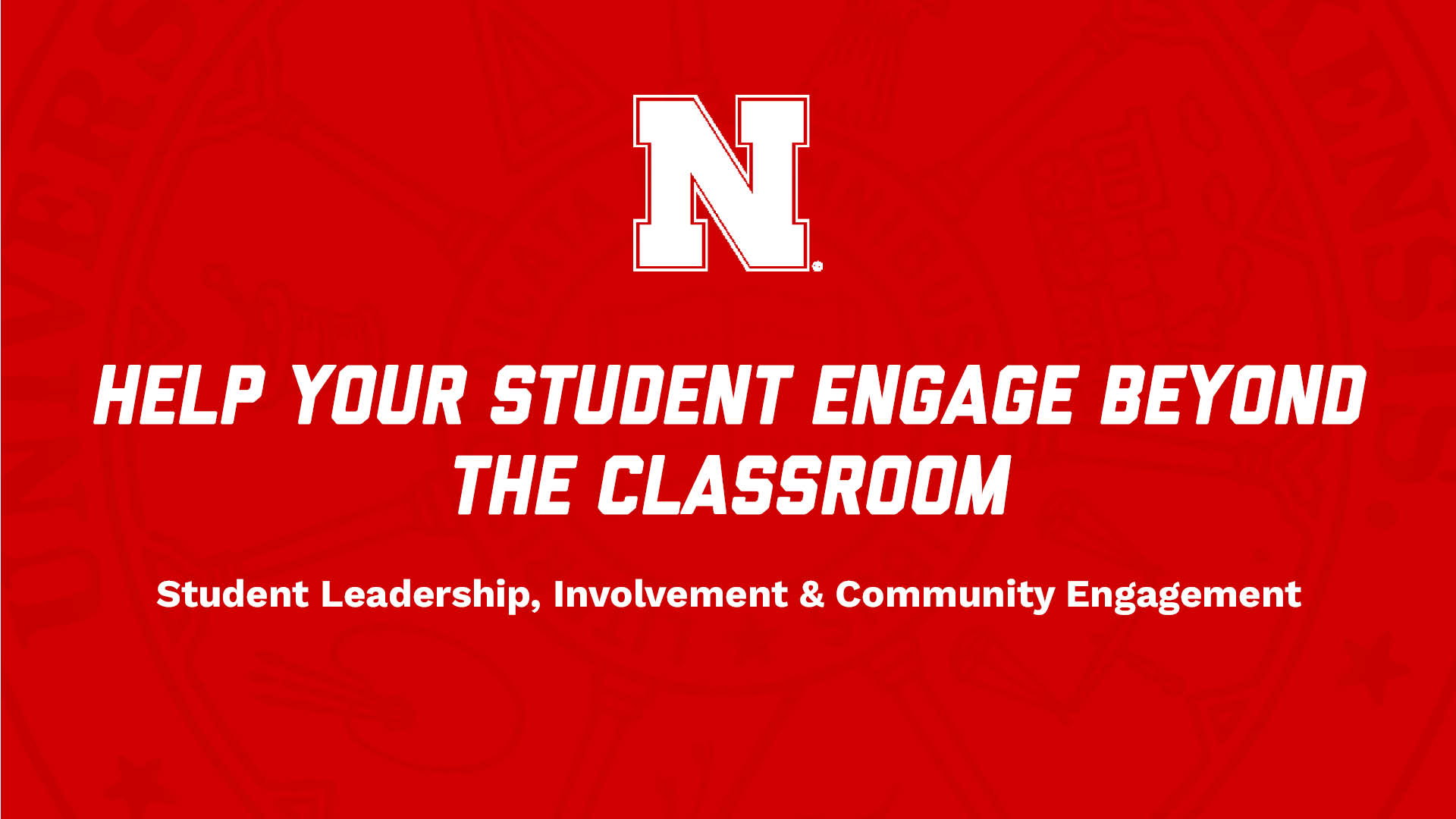ENGAGE Beyond the Classroom NSE Presentations