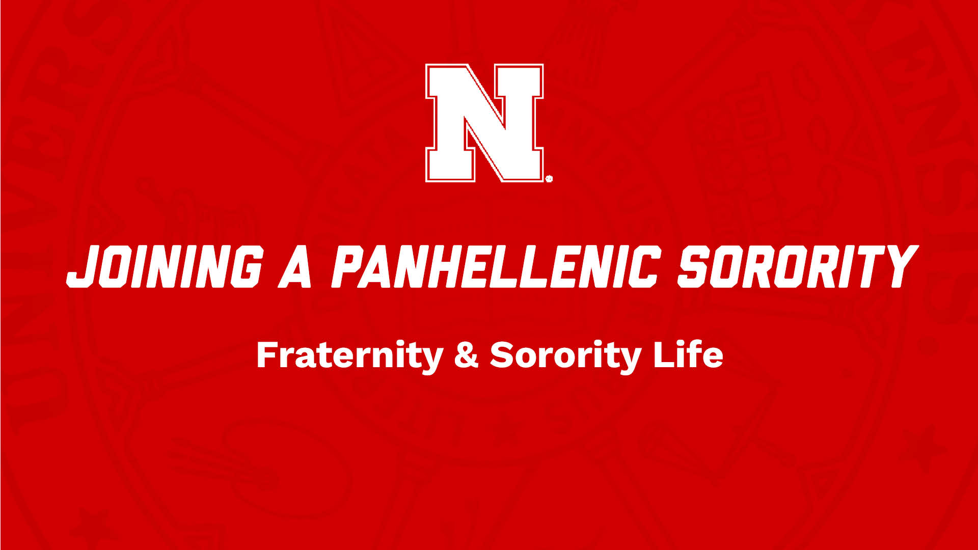 Joining a Panhellenic Sorority NSE Presentation