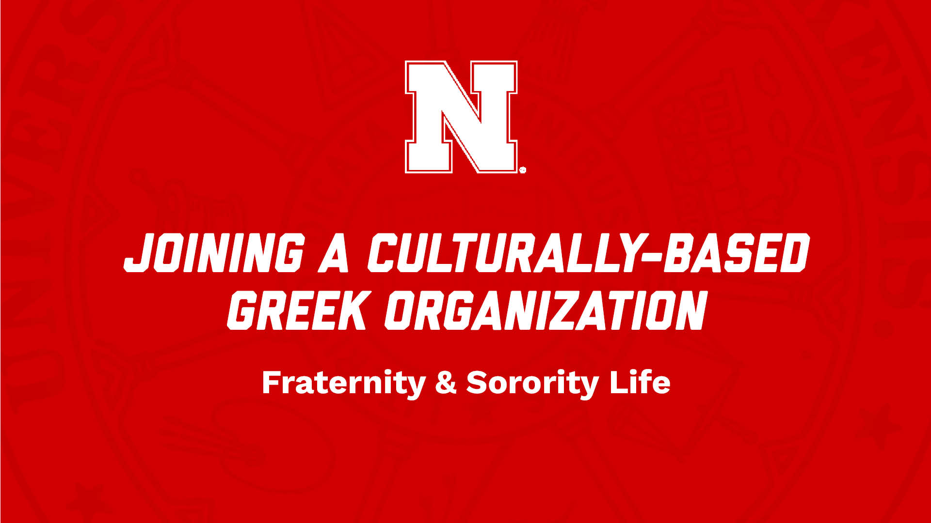 Joining a Culturally Based Greek Organization NSE Presentation