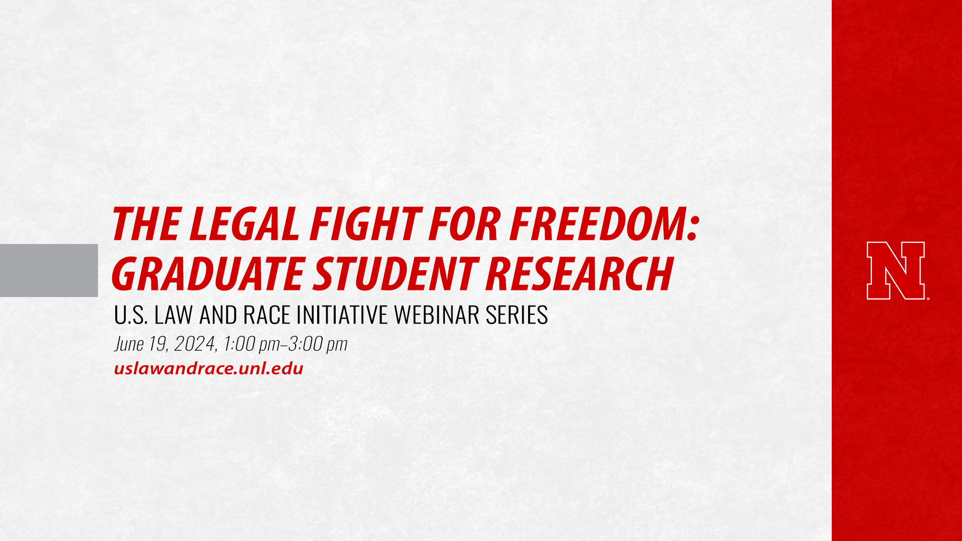 The Legal Fight for Freedom: Graduate Student Research