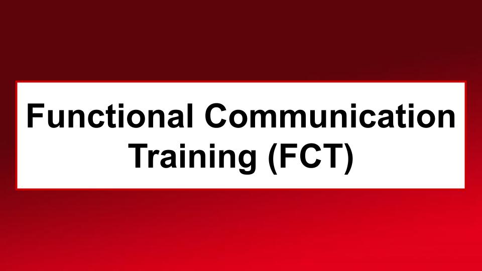 Functional Communication Training