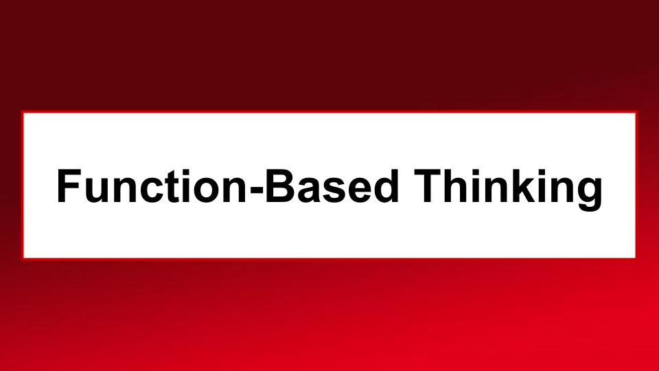 Function-Based Thinking