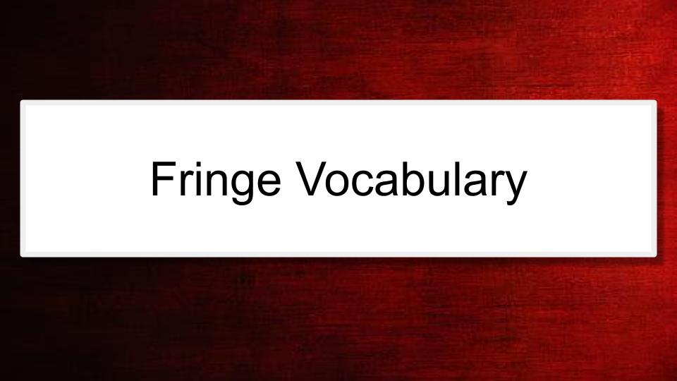Module: Communication Across the Day for Complex Learners Using AAC -  Micro Lesson: Fringe Vocabulary