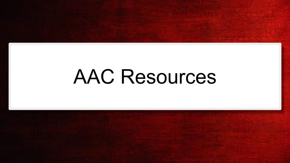 Module: Communication Across the Day for Complex Learners using AAC -  Micro Lesson: AAC Resources