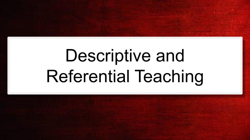 Module: Communication Across the Day for Complex Learners using AAC -  Micro Lesson: Descriptive and Referential Teaching