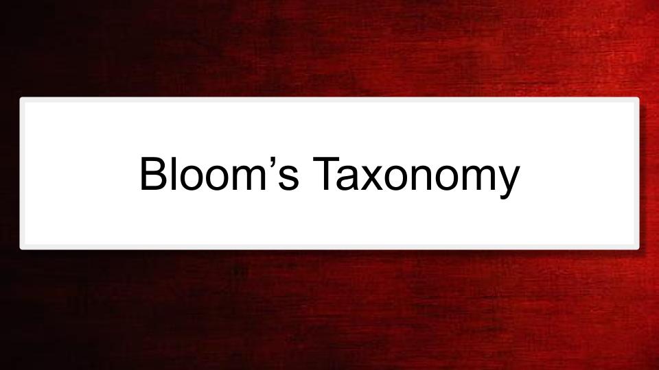 Module: Communication Across the Day for Complex Learners using AAC -  Micro Lesson: Bloom's Taxonomy