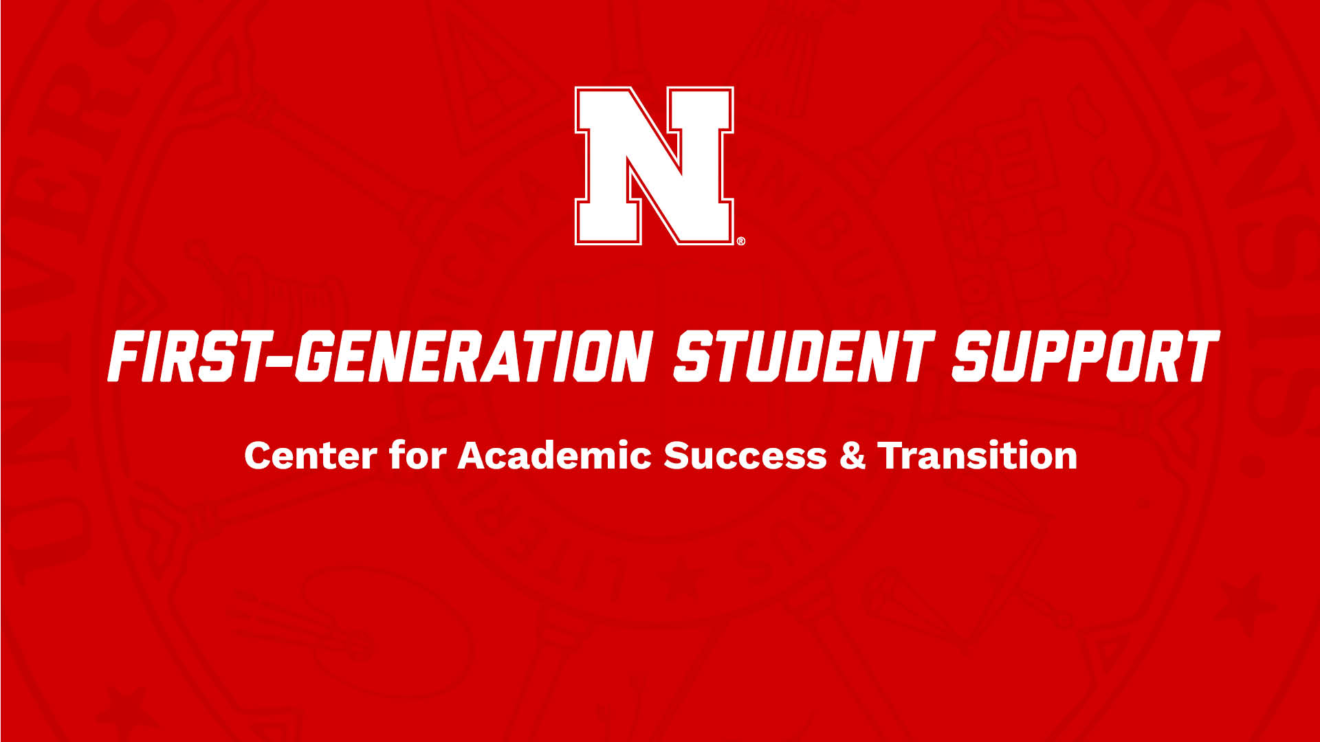 First-Generation Student Support NSE Presentation