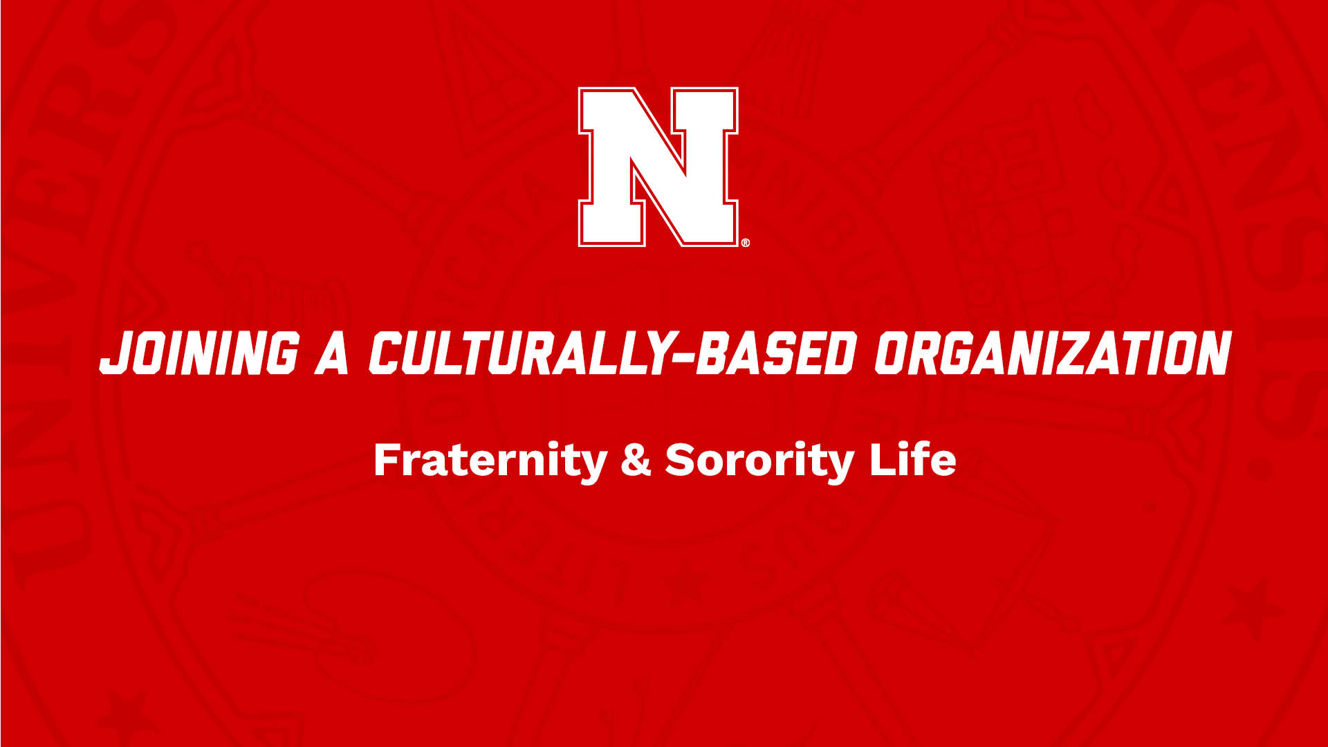 Joining a Culturally Based Greek Organization NSE Presentation
