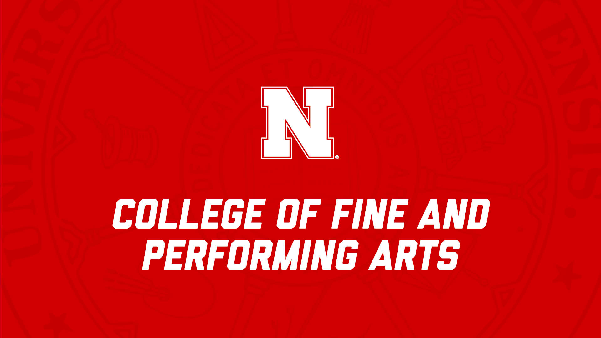 College of Fine and Performing Arts NSE Presentation