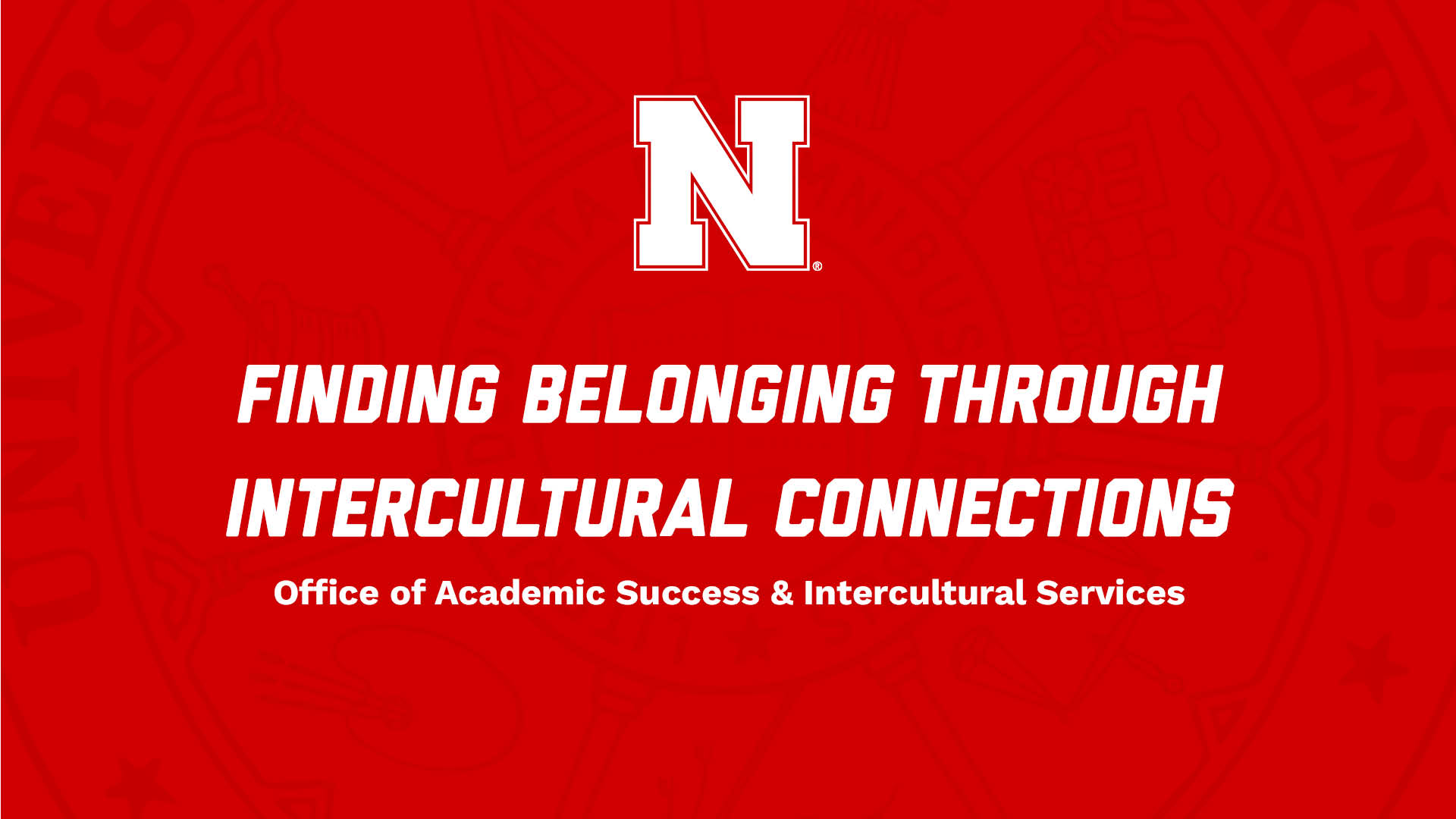 Finding Belonging Through Intercultural Connections NSE Presentation