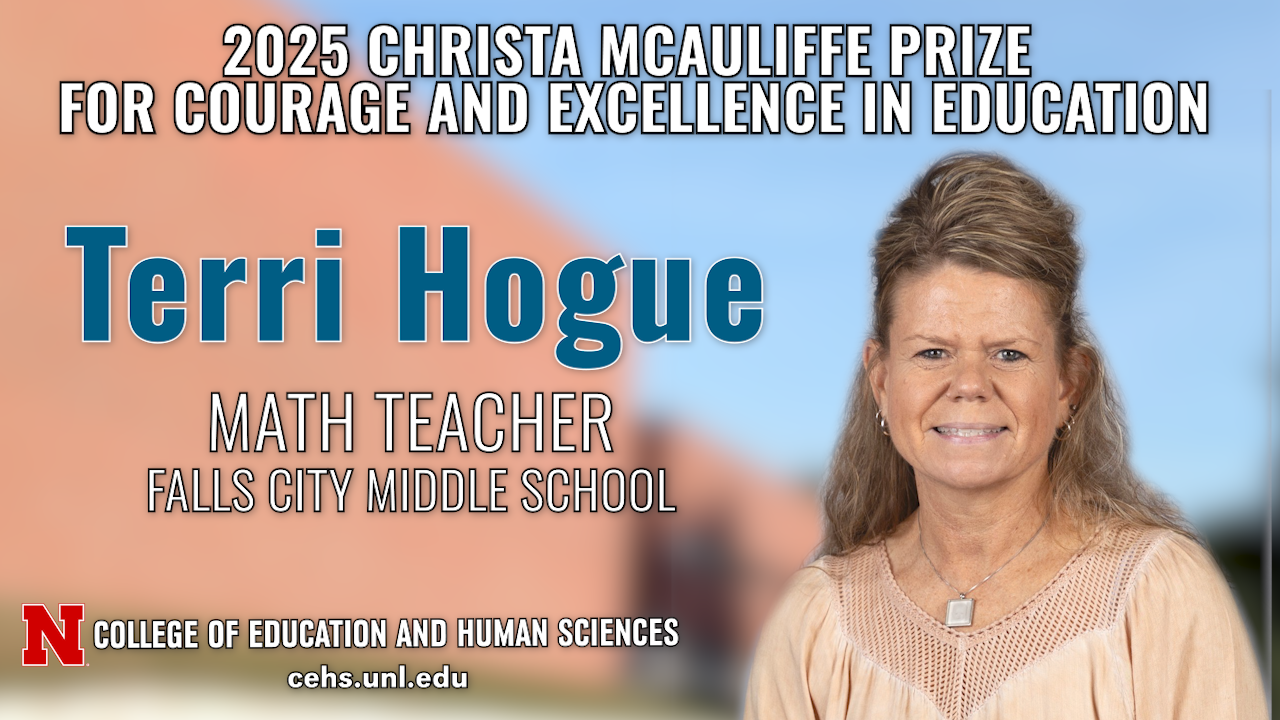 Terri Hogue Honored with 2025 Christa McAuliffe Prize for Courage and Excellence in Education