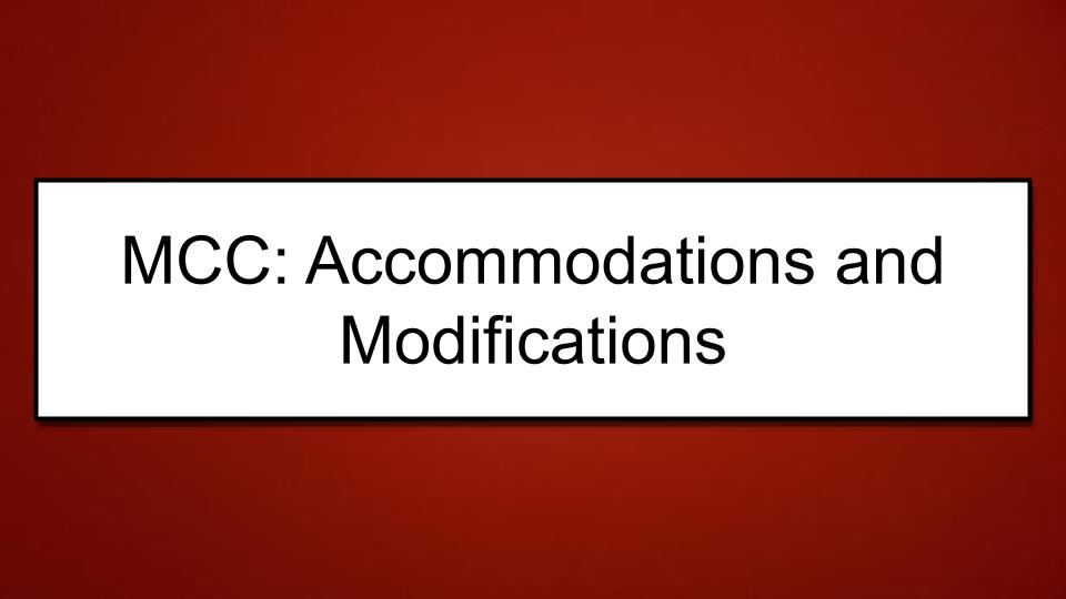 Module: Unlocking Potential:  Facilitating the Transition Process for Students with Autism - Micro Lesson: MCC: Accommodations and Modifications (8 minutes)