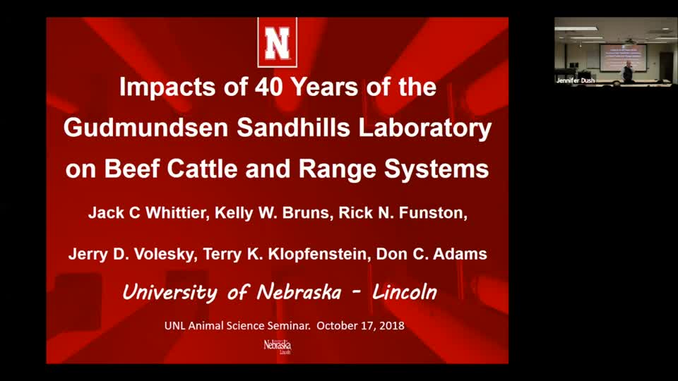 Impacts of 40 Years of the Gudmundsen Sandhills Laboratory on Beef Cattle and Range Systems