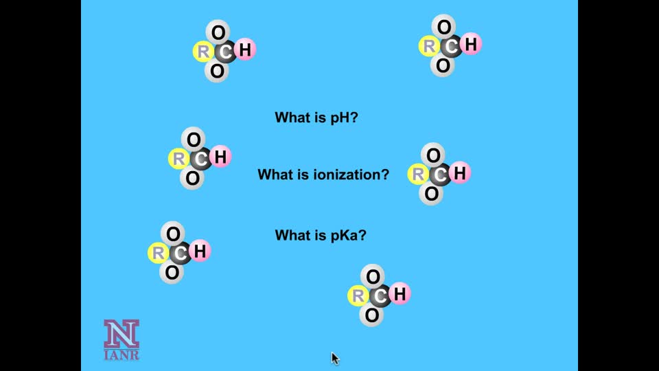 Ionization, pH, and pKa processes
