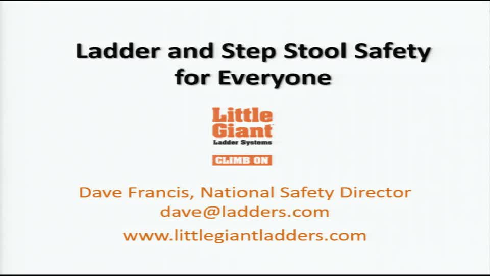Ladder & Step Stool Safety for Everyone