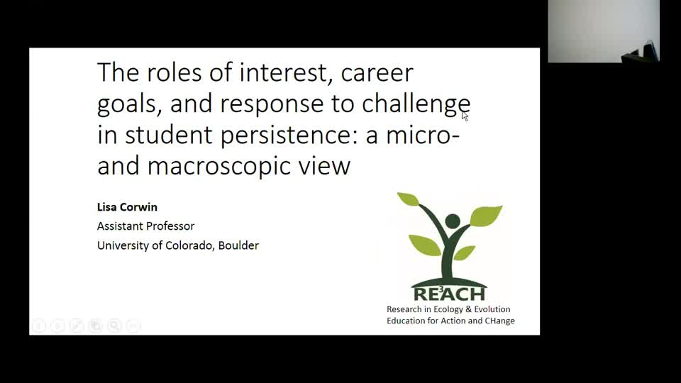 The roles of interest, career goals, and response to challenge in student persistence; a micro- and macroscopic view