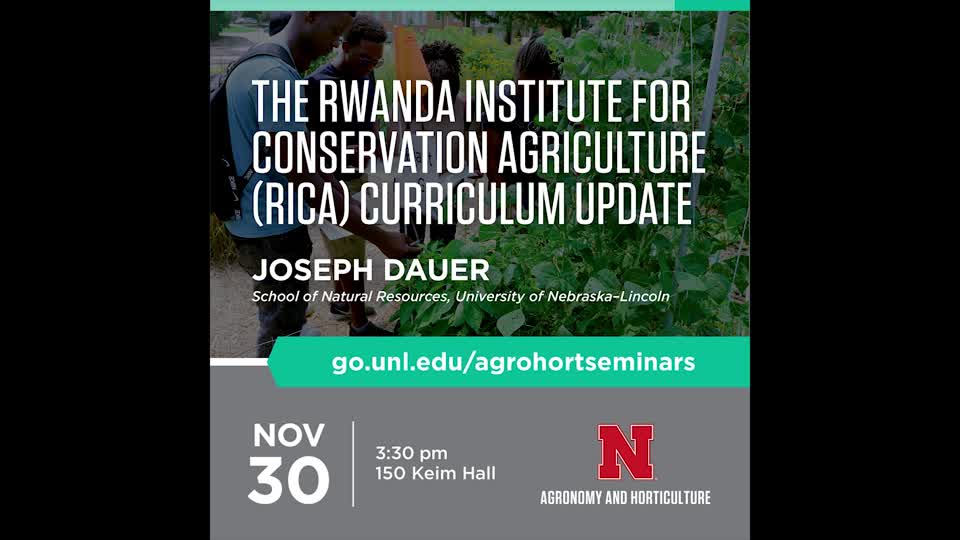 The Rwanda Institute for Conservation Agriculture (RICA) Curriculum Update