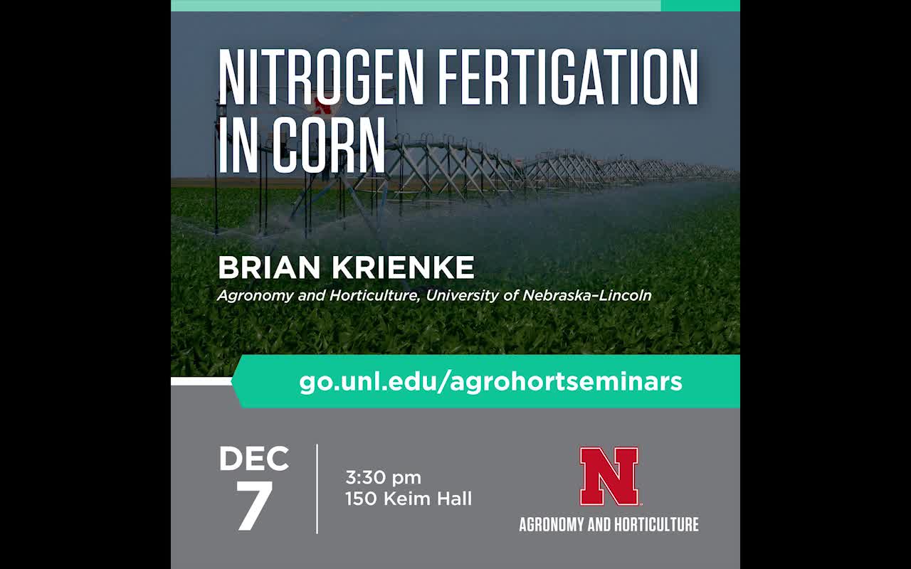 Nitrogen Fertigation in Corn