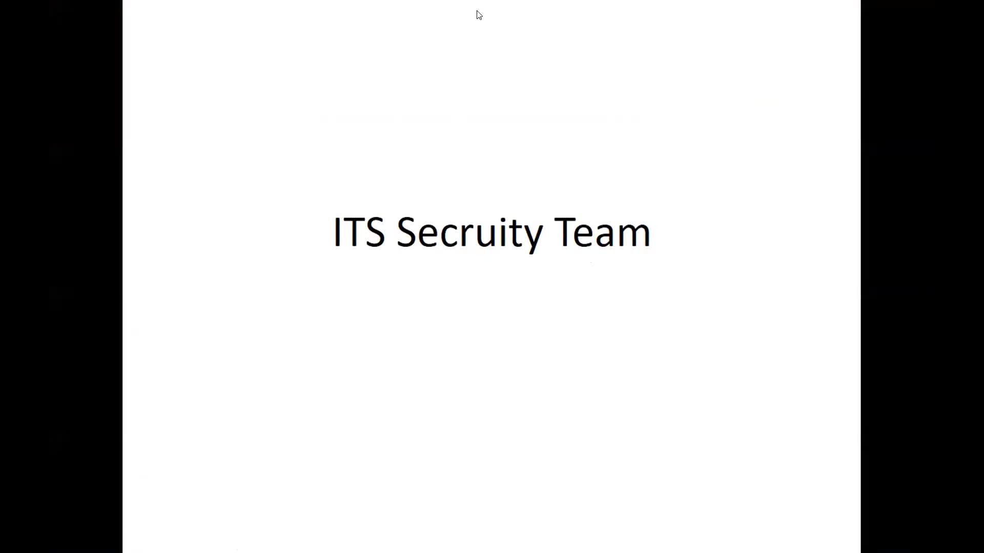 Meet the ITS Security Team