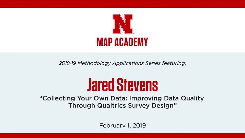 Jared Stevens: “Collecting Your Own Data”