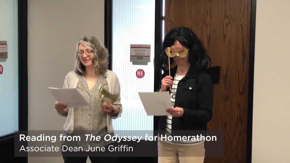 CAS deans read from The Odyssey for Homerathon 2019