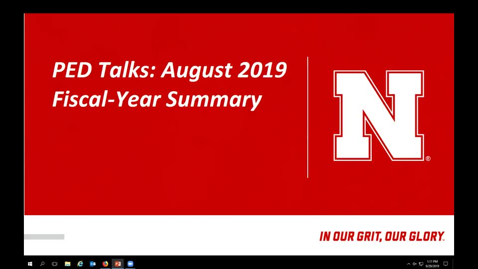 PED Talks: August 2019