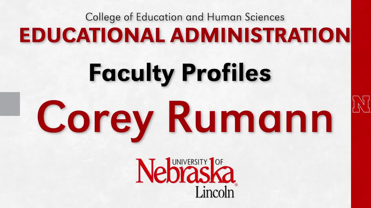 Corey Rumann Faculty Profile
