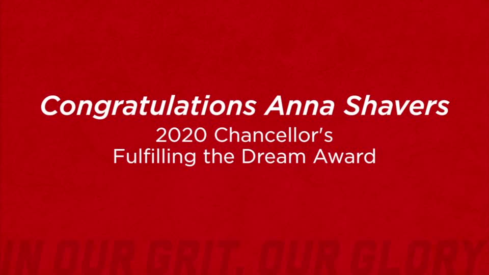 Fulfilling the Dream Award 2020: Anna Shavers