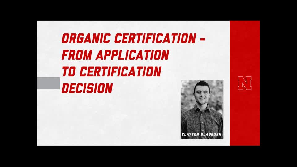 2020 Starting an Organic Grain Farming Operation – Clayton Blagburn Presentation