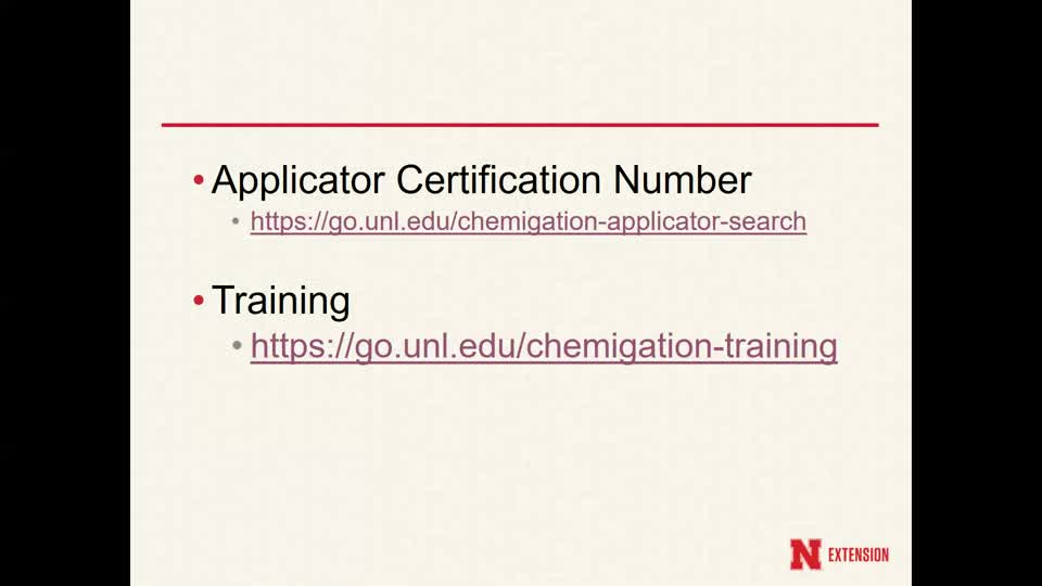 Using the Online Chemigation Training 2020