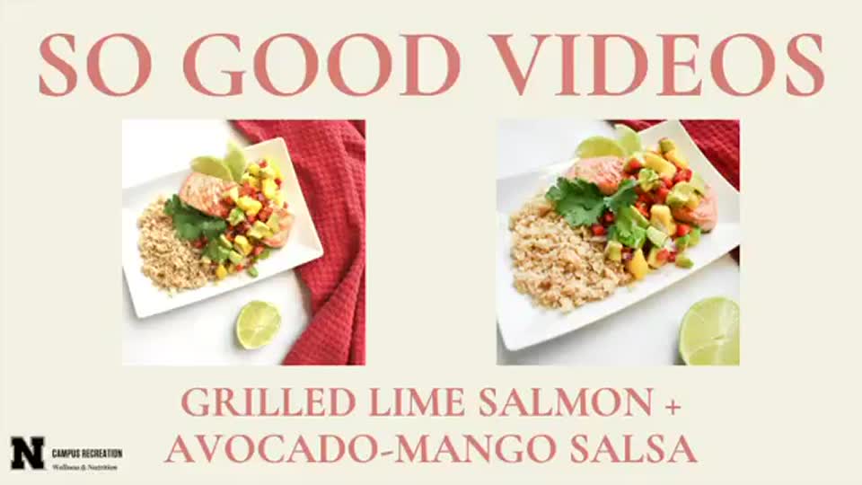 Lime Grilled Salmon + Avocado-Mango Salsa