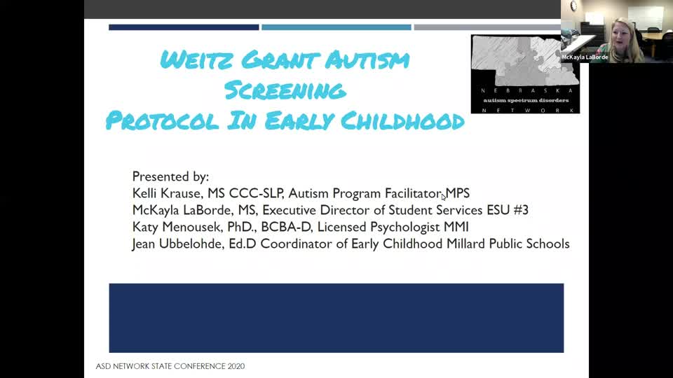 Weitz Grant Autism Screening Protocol In Early Childhood 