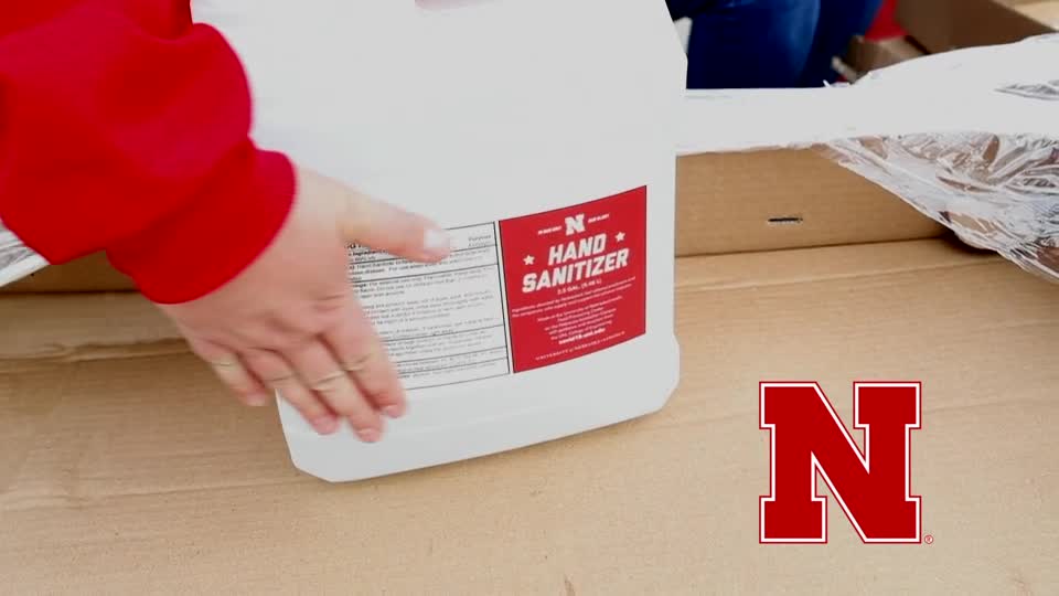 Hand Sanitizer Production at Nebraska Innovation Campus
