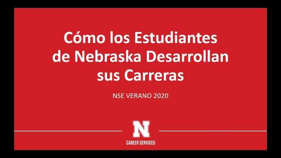 NSE 2020 Spanish-University Career Services