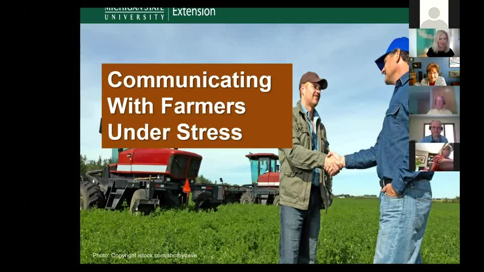Communicating with Farmers Under Stress