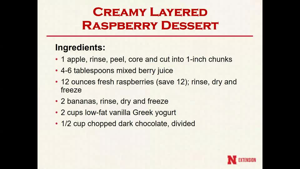 Cooking with Carol - Creamy Layered Raspberry Dessert