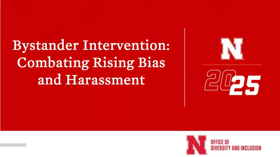 Webinar: Bystander Intervention Combating Rising Bias and Harassment