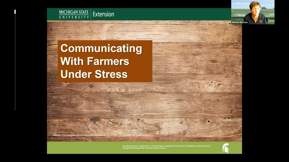 Communicating with Farmers Under Stress 7/15/20