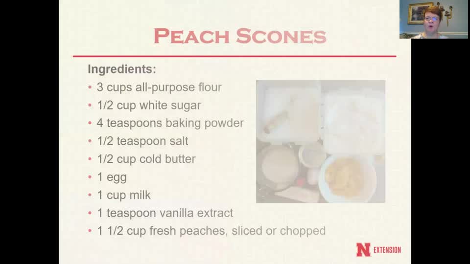 Cooking with Carol - Peach Scones
