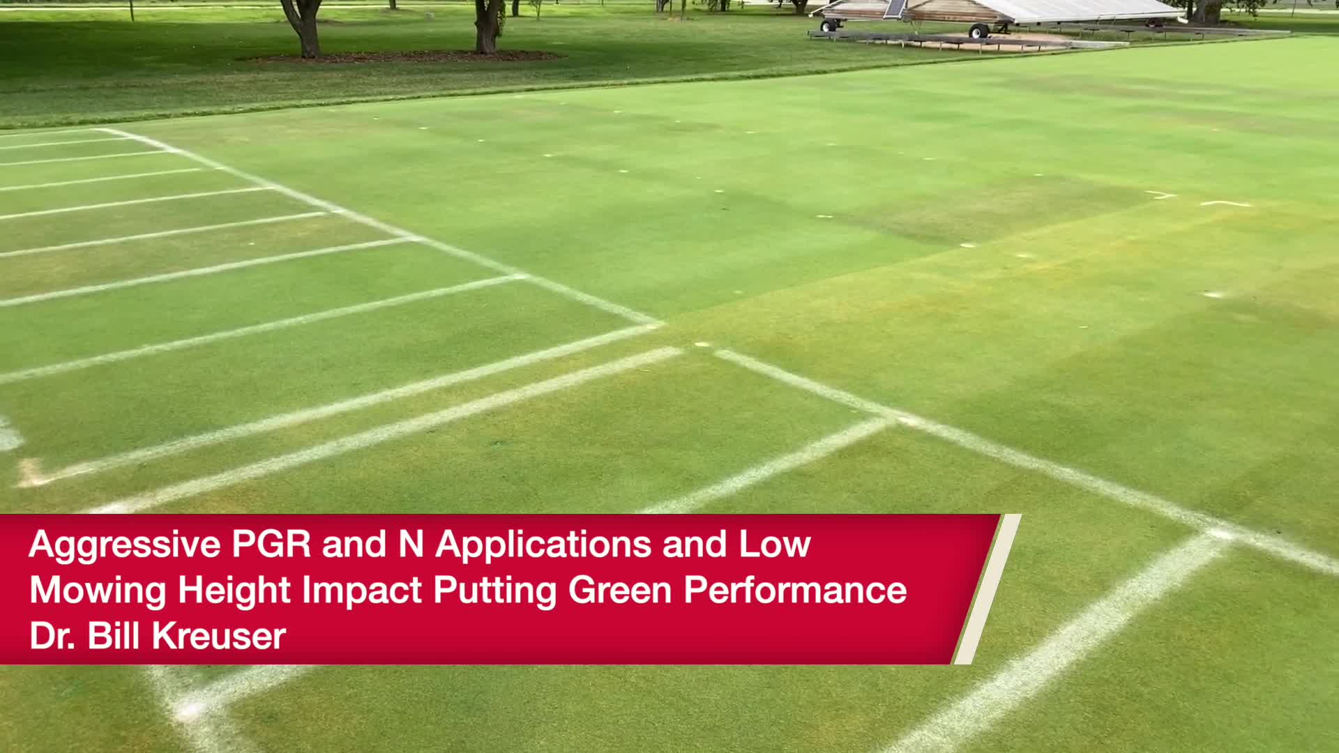 Aggressive PGR and N applications and low mowing height impact putting green performance