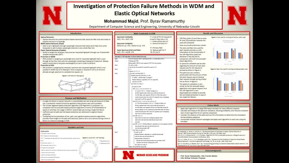 Investigation of Protection Failure Methods in WDM and Elastic Optical Networks