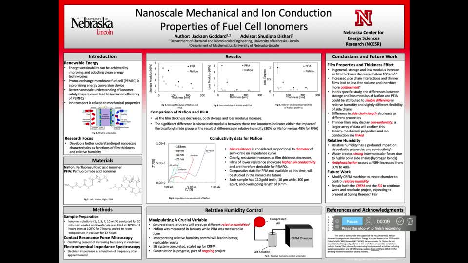 Nanoscale Mechanical and Ion Conduction Properties of Fuel Cell Ionomers